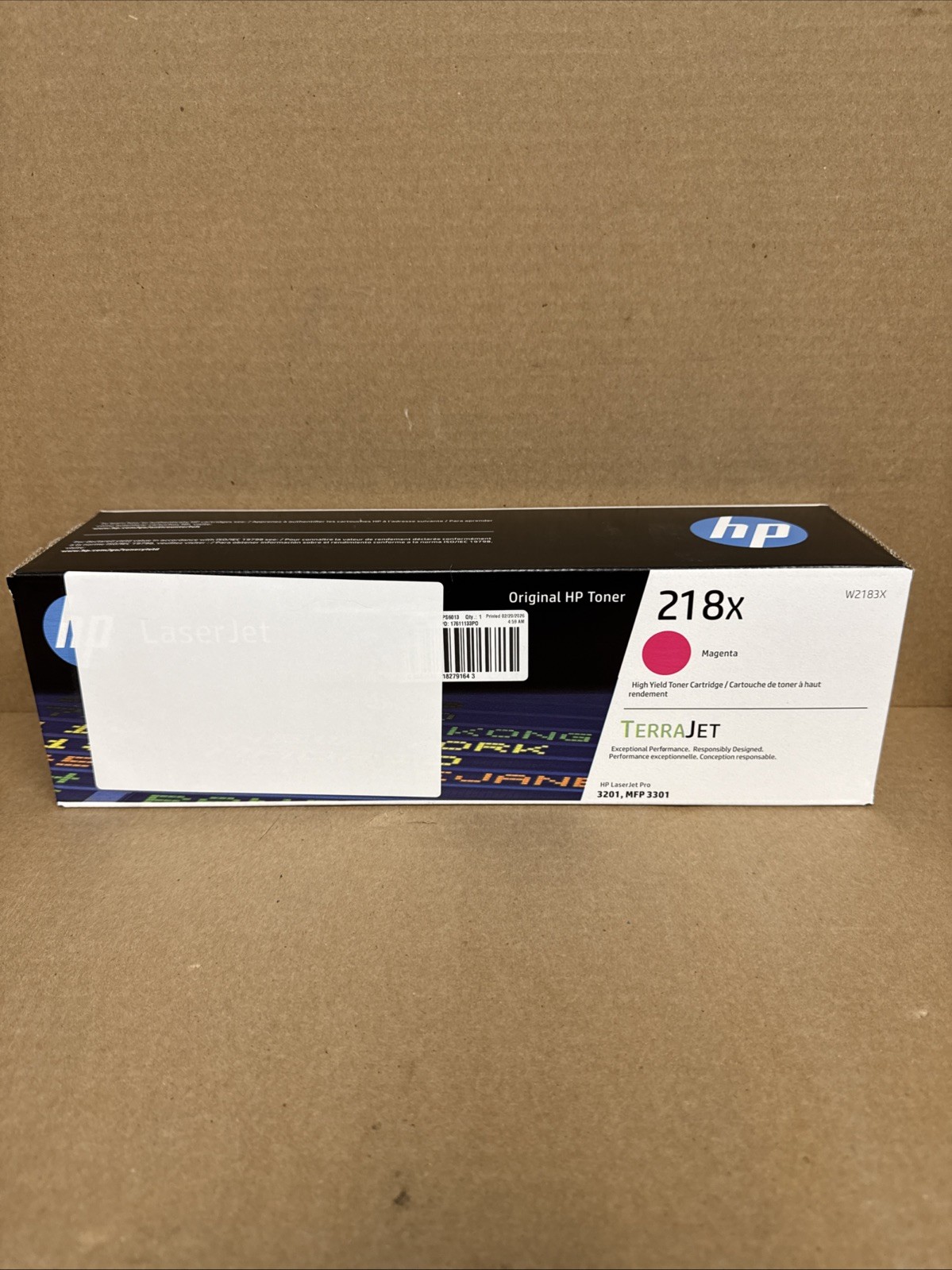 HP 218X High Yield Magenta Original LaserJet Toner Cartridge NEW IN BOX (34D)