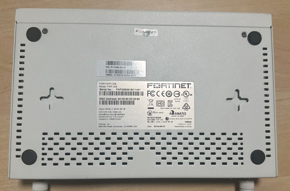 Fortinet FortiWiFi 30E Network Security Firewall – White (FWF-30E)