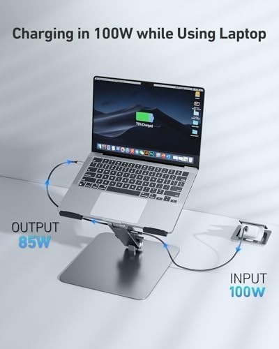 BENFEI Laptop Stand with USB C 7in1 Docking Station,HDMI 4K@60Hz,1*SD 1*Micro…