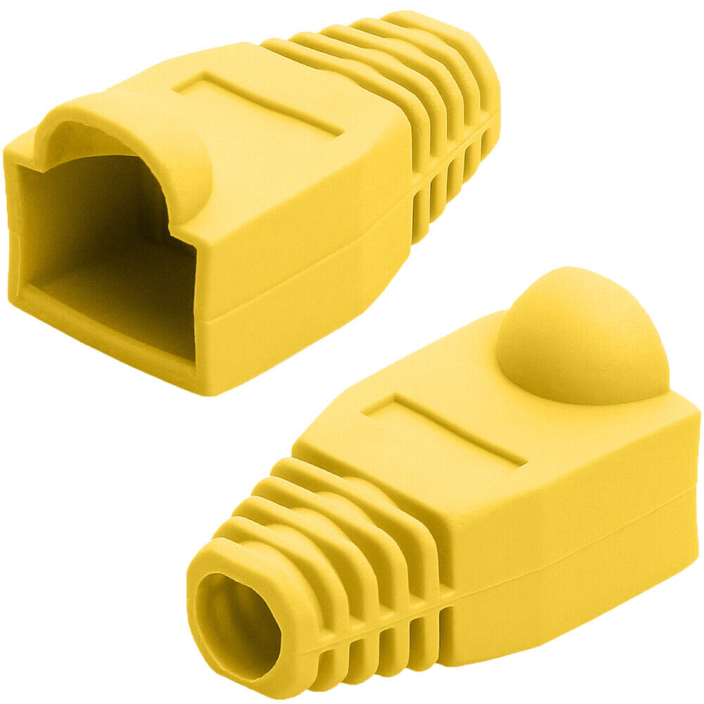 50 Pack Cat5e Cat6 Boots Ethernet Cable End Cap Grip Network RJ45 Connector Boot