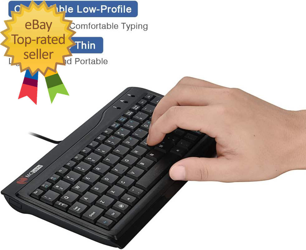 Super Mini Wired Keyboard Mcsaite Full Size 78 Keys Keypad Small Portable Fit