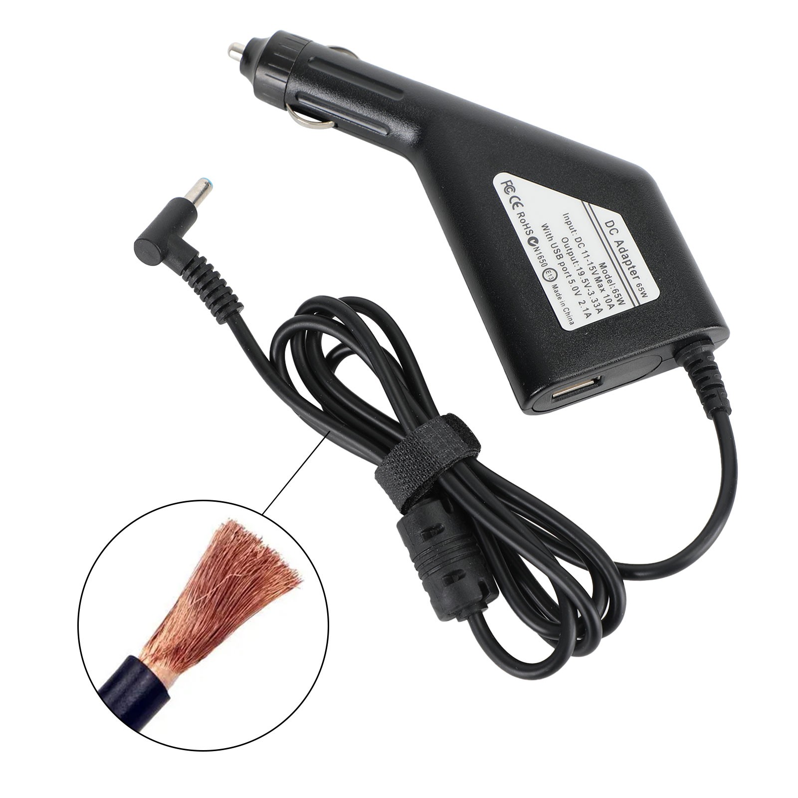 💻65W Car AC Adapter Power Charger For HP Laptop Notebook 4.5×3.0mm 19.5V 3.33A