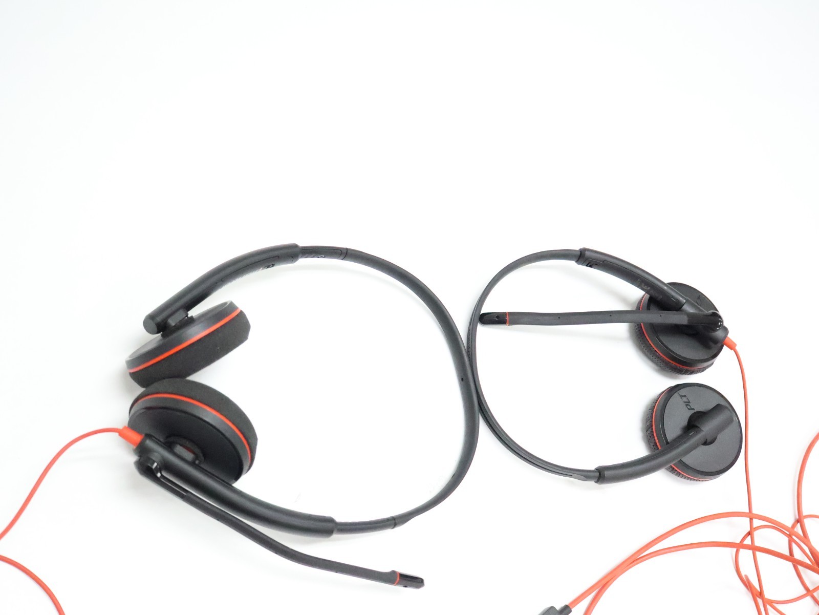 Lot 2 Plantronics Blackwire C3220 Wired USB-A Dual-Ear Headsets Tested Working