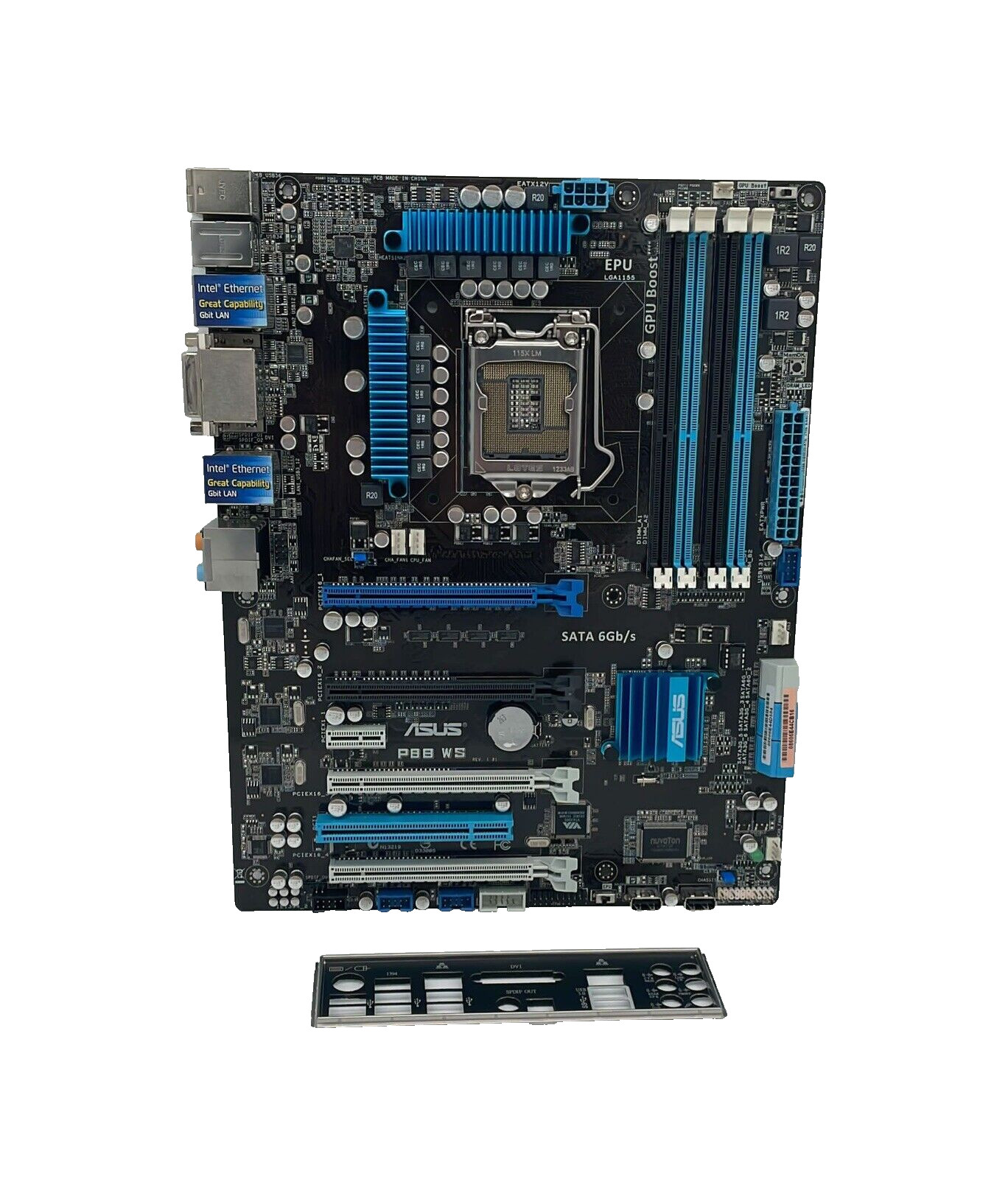 ASUS P8B WS – LGA1155 Mainboard – 4 x DDR3 Intel C206 – 1155 ATX Mainboard