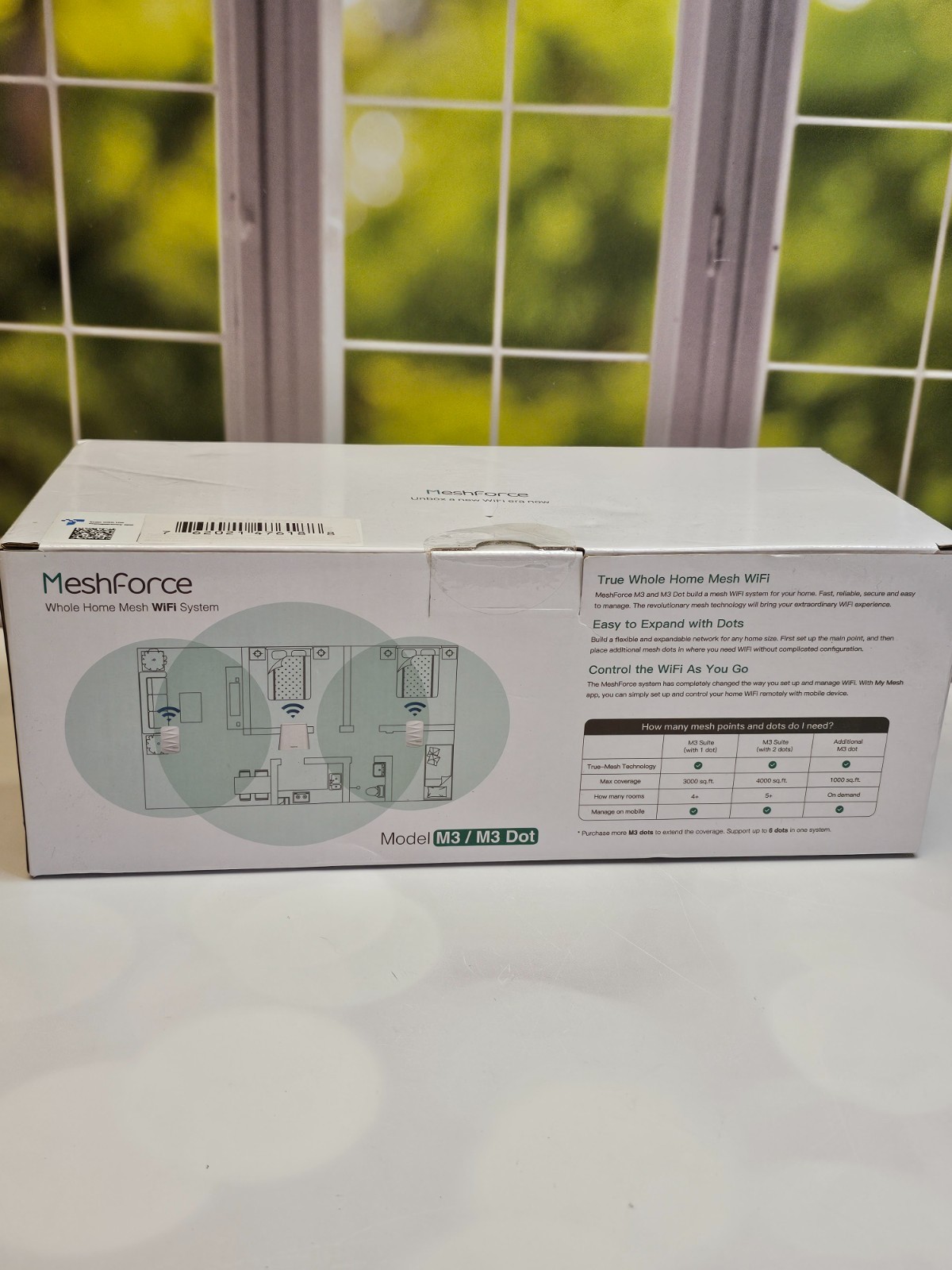 Meshforce Whole Home Mesh Wifi System M3 / M3 Dots – White Brand New