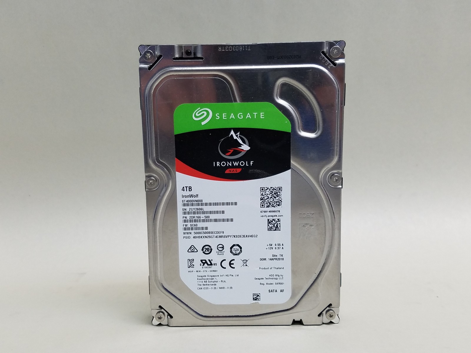 Seagate IronWolf NAS ST4000VN008 4TB SATA III 3.5 in Desktop Hard Drive