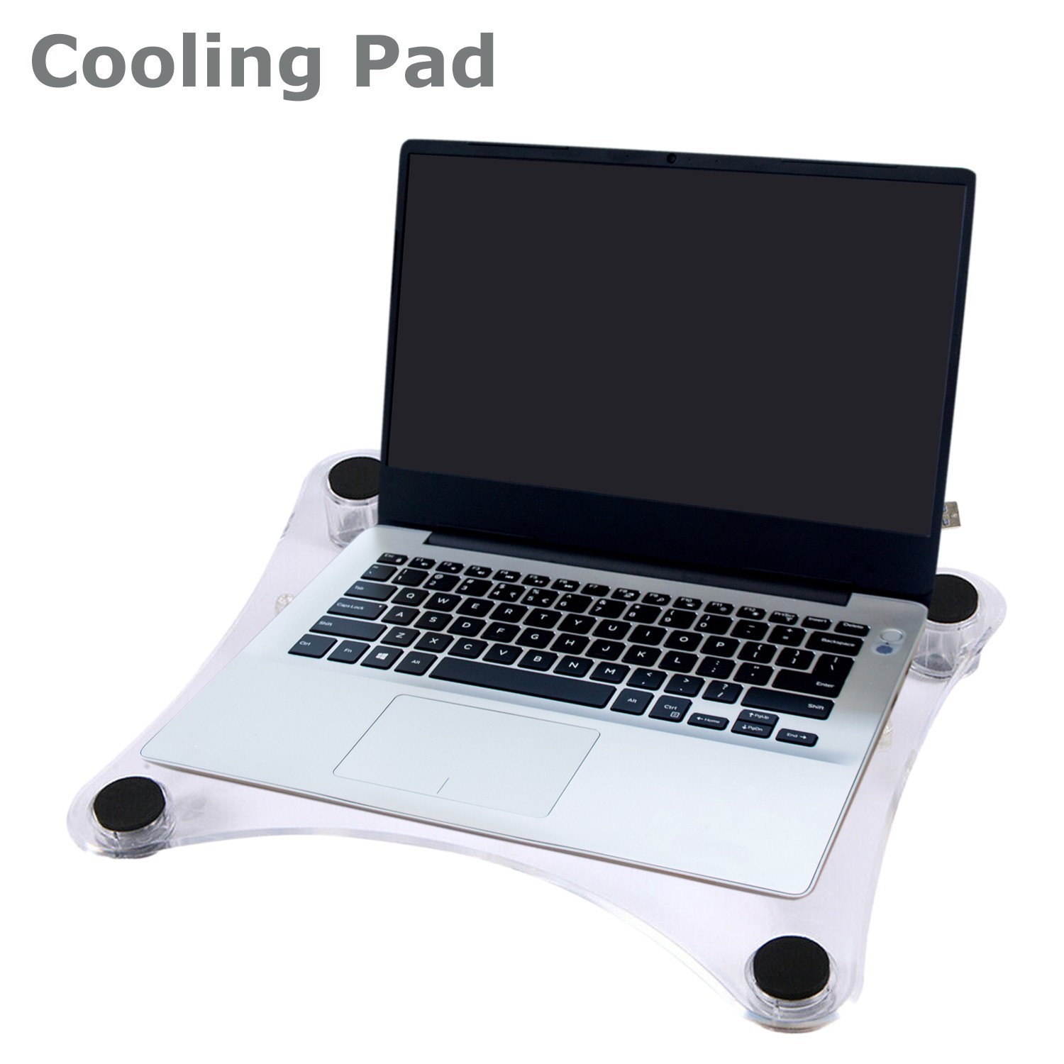 3 Fans USB Cooler Cooling Pad Stand LED Light Radiator for Laptop PC Notebook