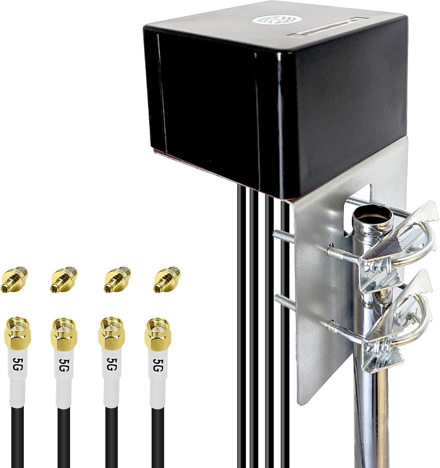 Maswell 4X4 MIMO Antenna 5G, Up to 6dBi, 600-8000MHz External Antenna 4G LTE 5G