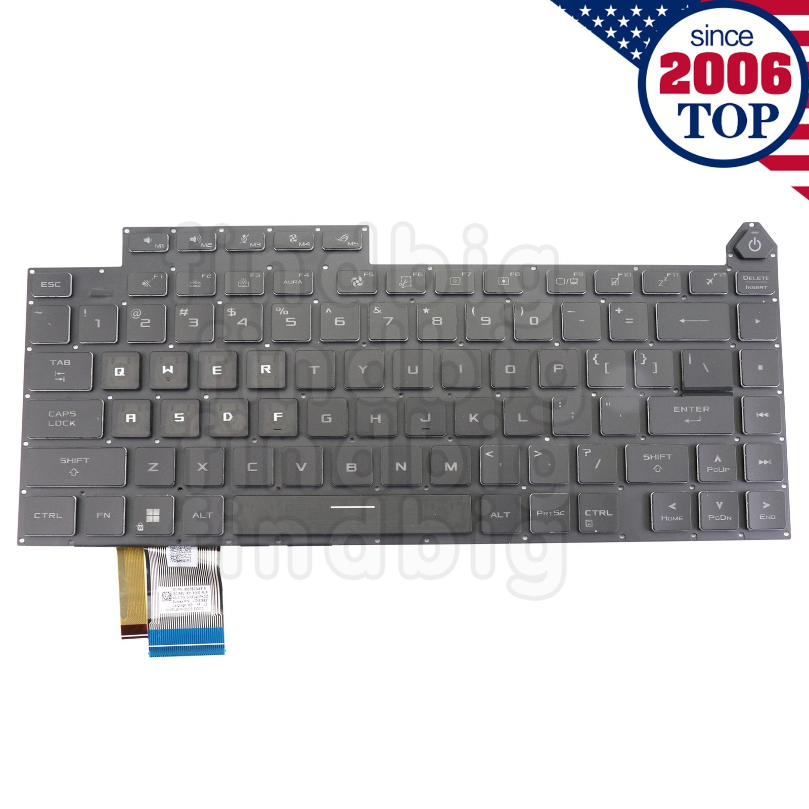 Original US Backlit keyboard for Asus ROG Strix G16 G614 G614J G614JU G614JV