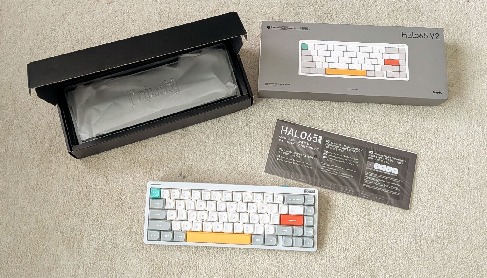 Nuphy Halo65 Magnetic Switch Gaming Keyboard Lemon Switches