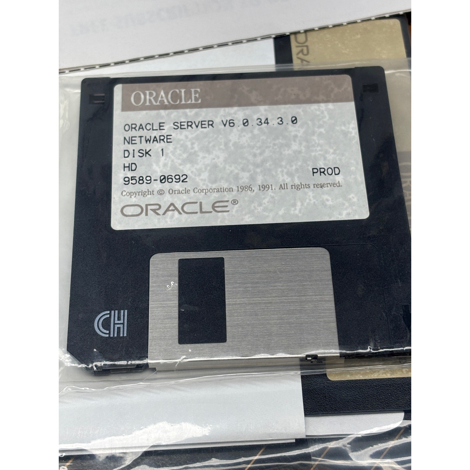 Oracle Server V6.0.34.3.0 for NetWare Vintage Software Box Set Floppy Disks NEW