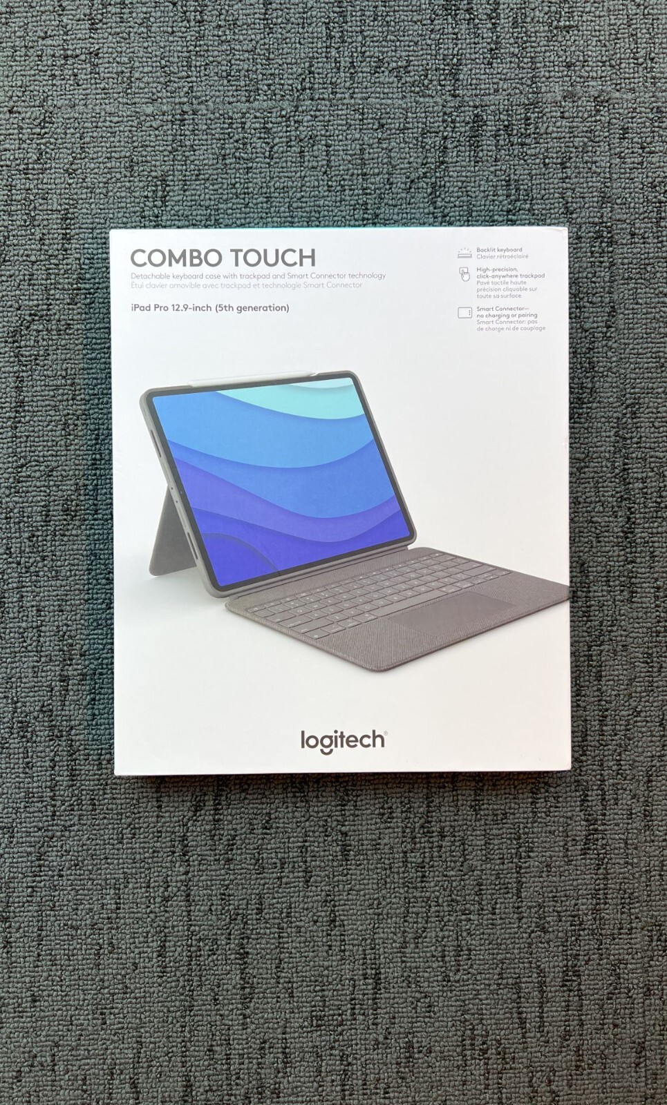 Logitech Combo Touch Keyboard Case for 12.9″ Apple iPad Pro 5th Gen. – Oxford Gr