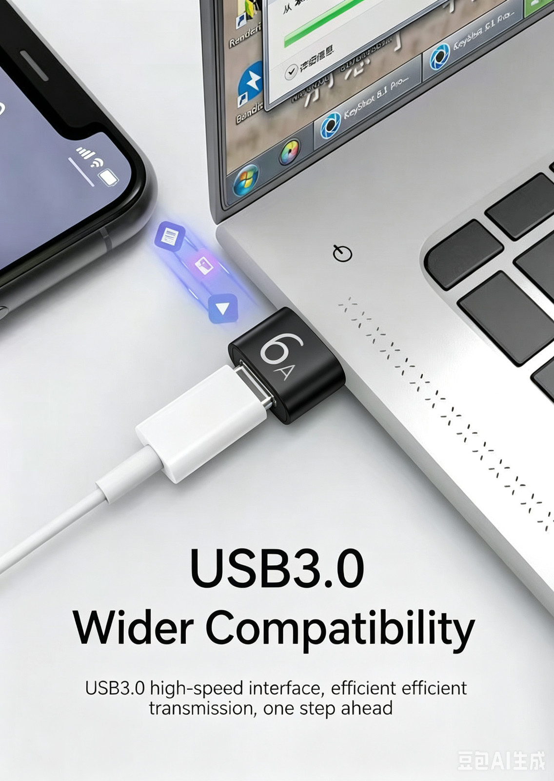 5 PACK USB C 3.1 Type C Female to USB 3.0 Type A Male Port Converter Adapter NEW
