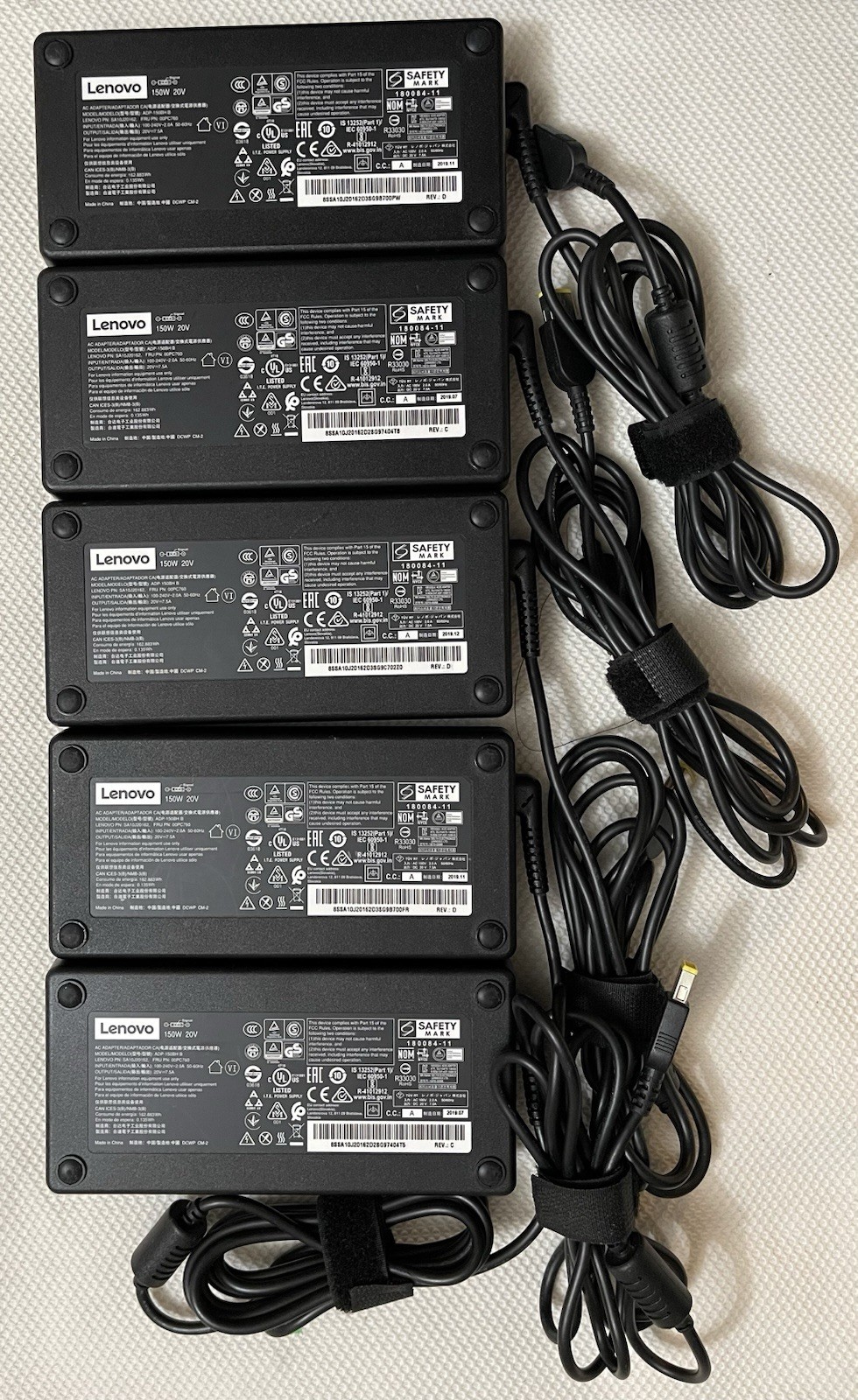Genuine Lenovo 150W 20.0V 7.5A AC Adapter With Power Cord/ADP-150BH B