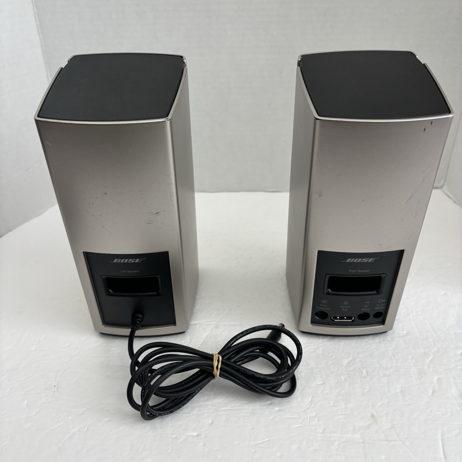 Bose Companion 20 Multimedia Speaker System with Control Pod and Cables Tested