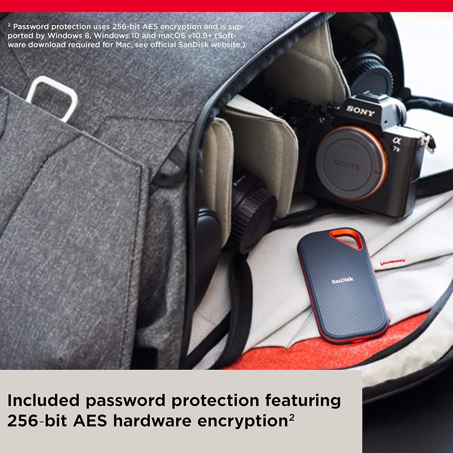 SanDisk Extreme PRO External Solid State Drive Black 2TB USB-C 2000MB/s NVMe