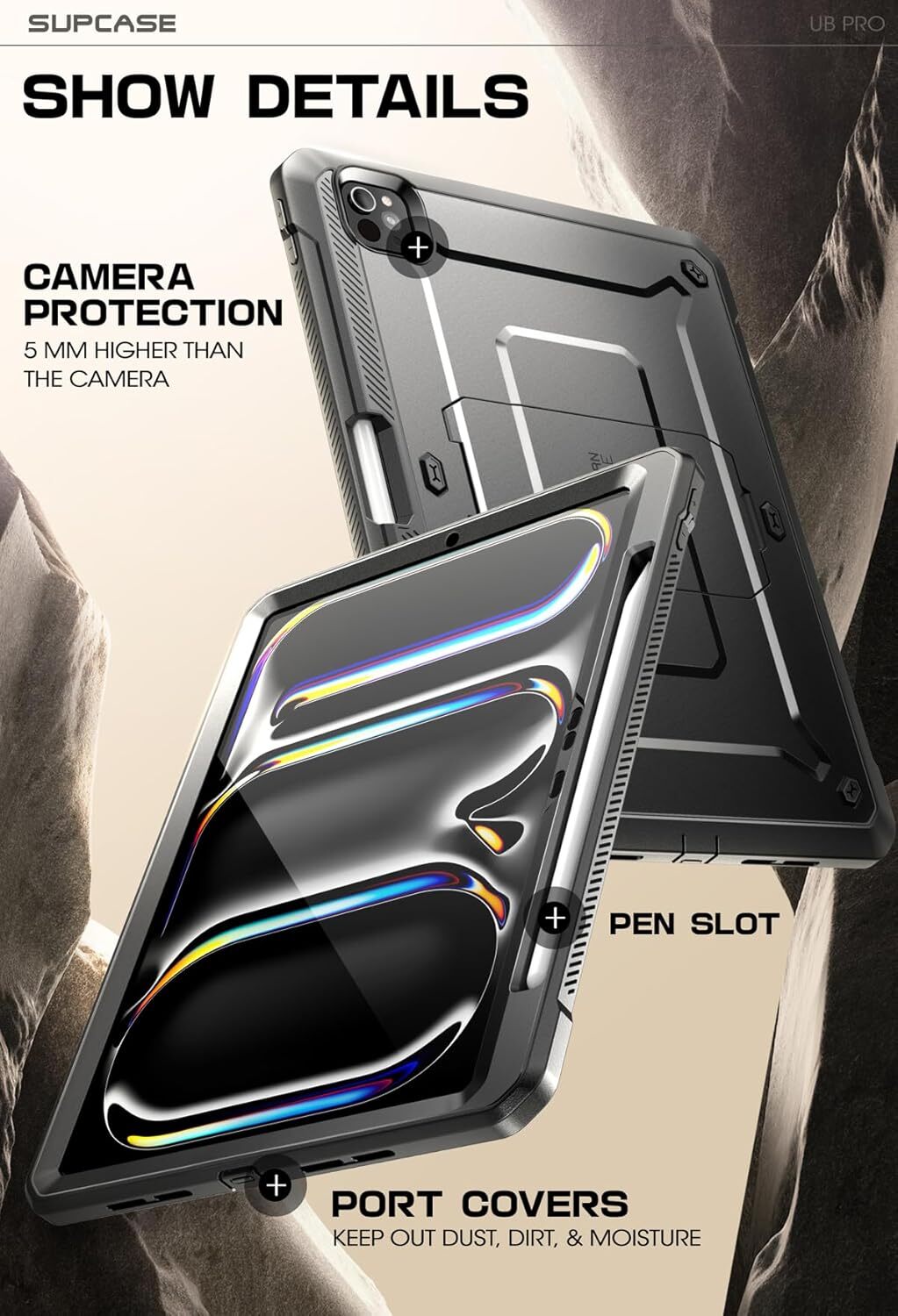 SUPCASE Tablet Case For Samsung Galaxy Tab A 10.1″ 2016, with Screen Full Cover