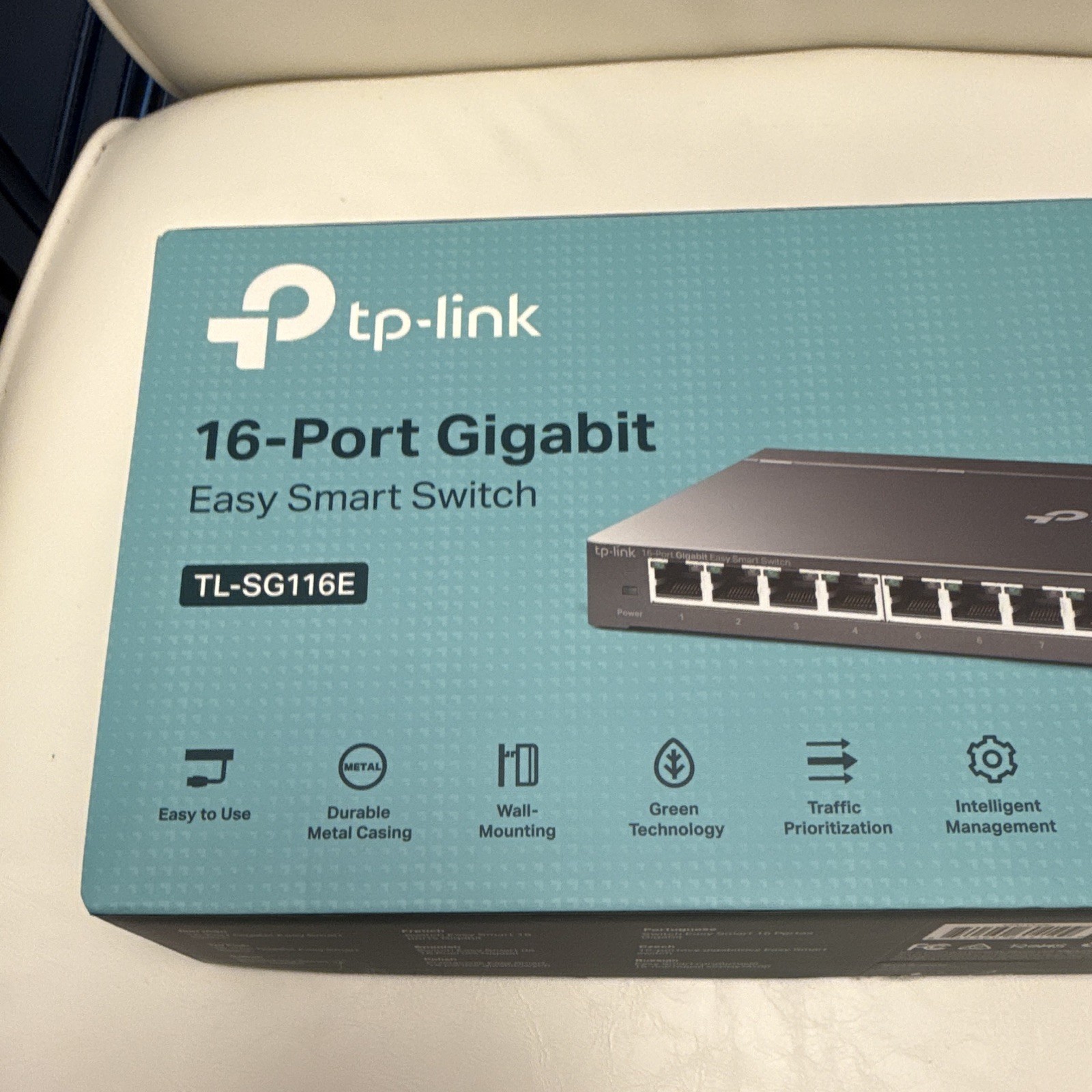 TP-LINK TL-SG116E 16-Port Gigabit Easy Smart Layer 2 Managed Switch