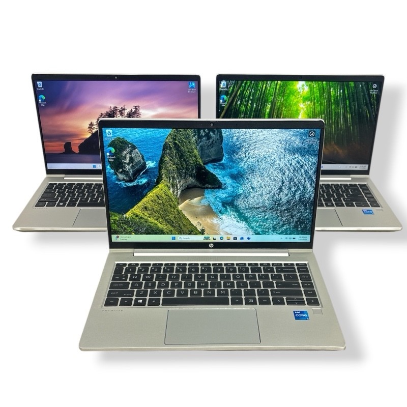 3x HP ProBook 440 G8 Laptop Intel Core i5 1135G7 2.4GHz 8GB RAM 256GB SSD W11P