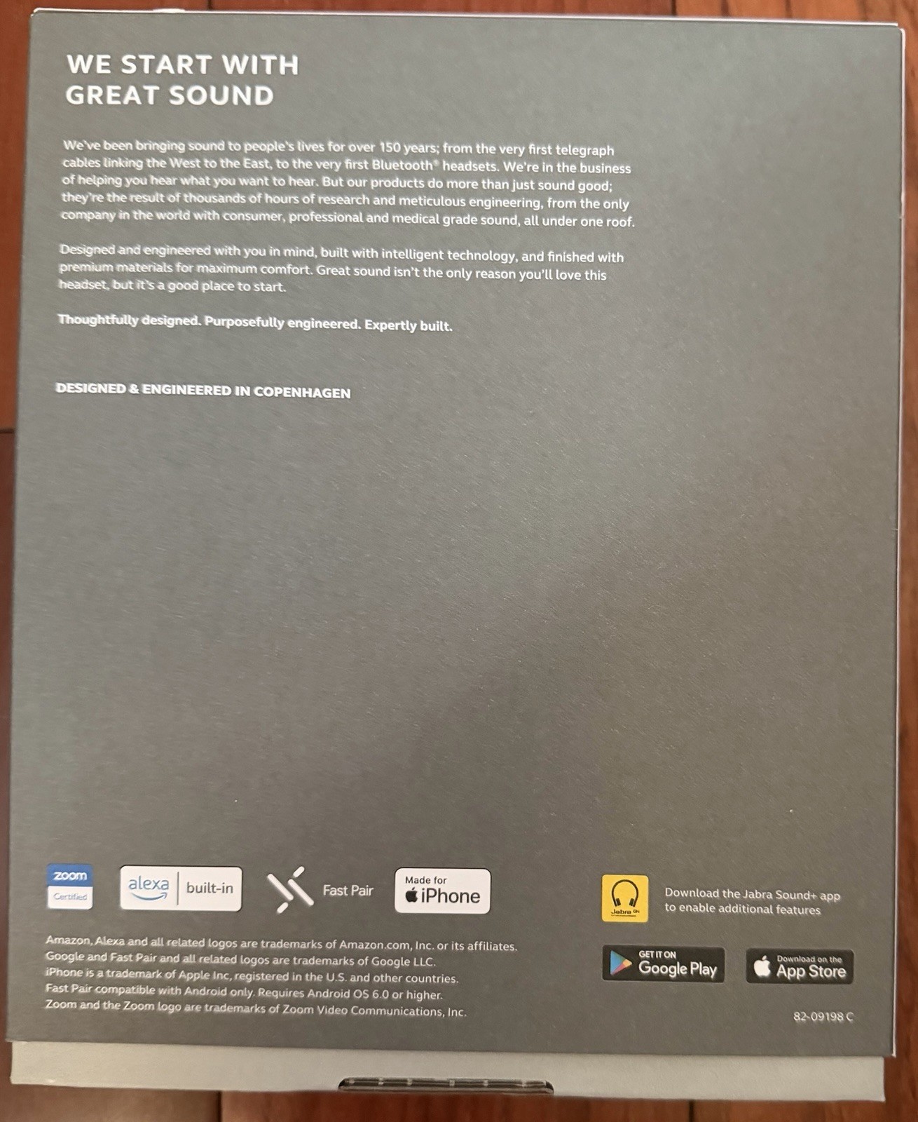 Jabra Evolve2 75 Black USB-C Wireless Headset ANC Fast Pair Boom Mic