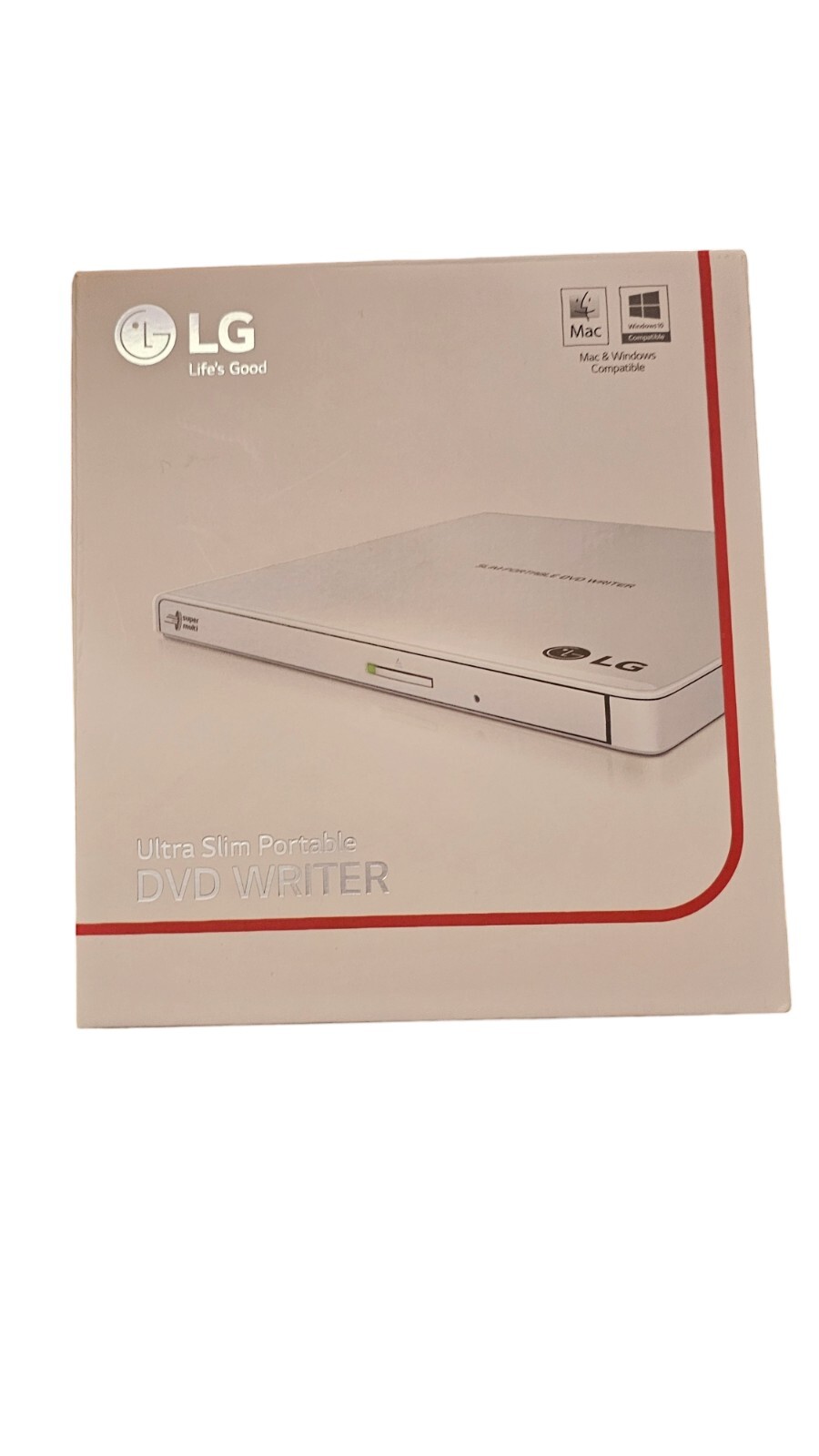 LG ULTRA SLIM PORTABLE DVD WRITER FOR MAC & WINDOWS