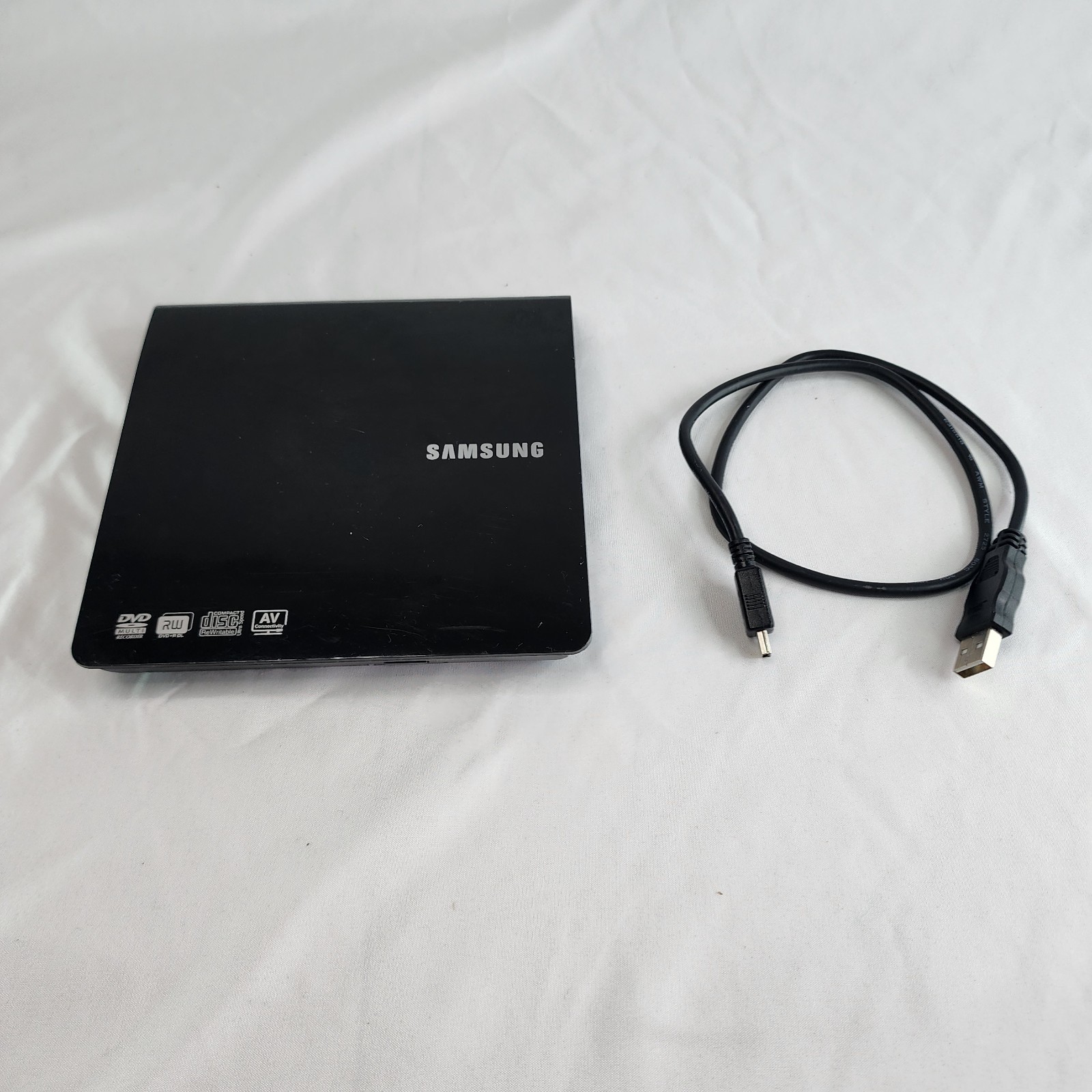 Samsung SE-208DB/TSBS Portable Slim USB DVD±RW Writer Black – Tested