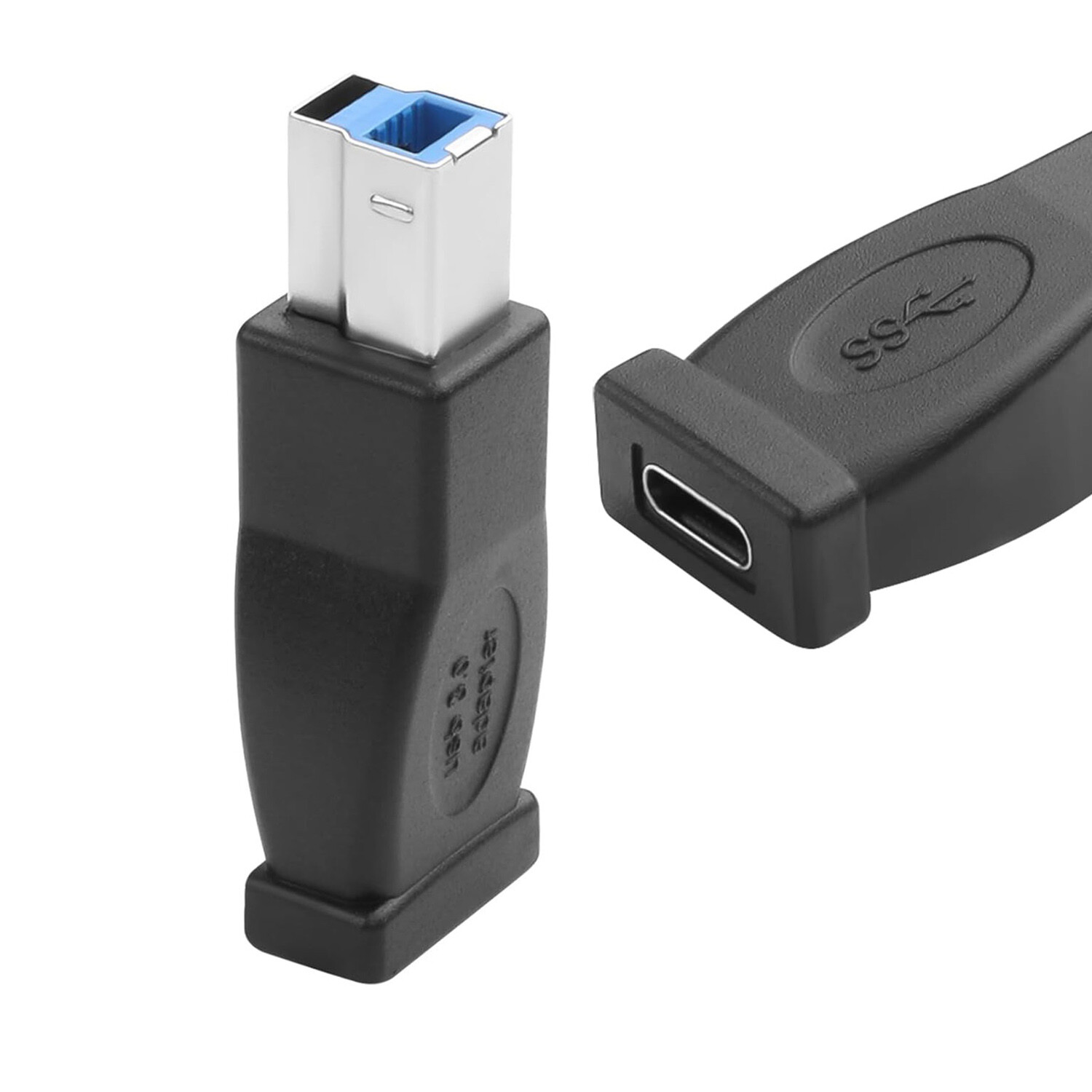 2x USB Type C Female to USB B 3.0 Male Adapter 5Gbps Hard Driver Printer Scanner