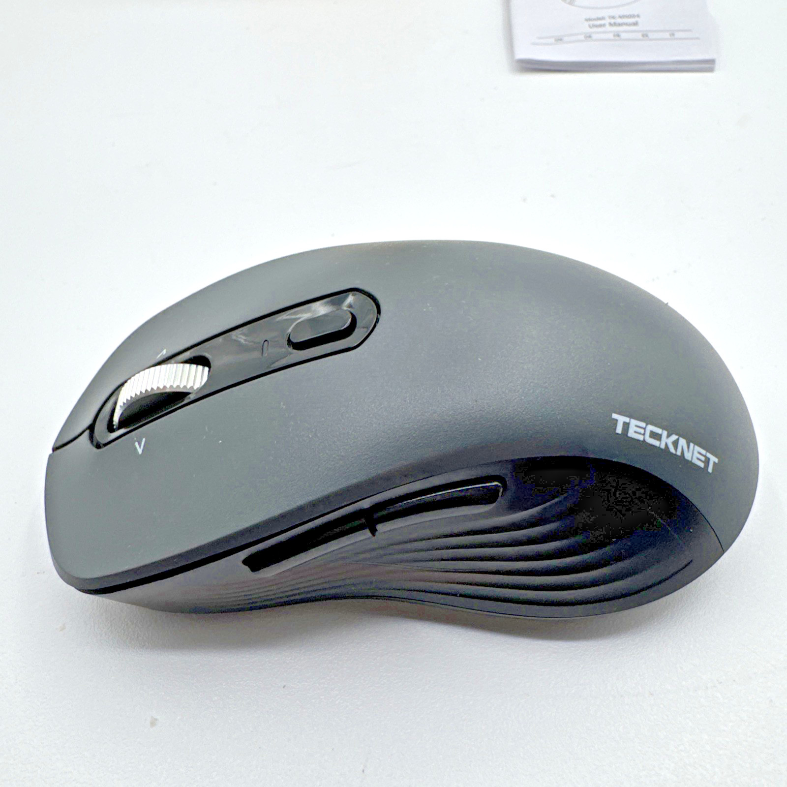 TECKNET Tri-Mode Bluetooth Wireless Mouse 4800 DPI Silent 6-Button 2.4GHz Gray