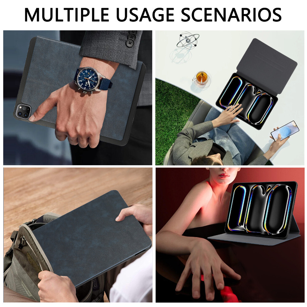 TPU Leather Case for iPad Mini 7 (A17 Pro) 2024 / iPad Mini 6 2021 Stand Cover