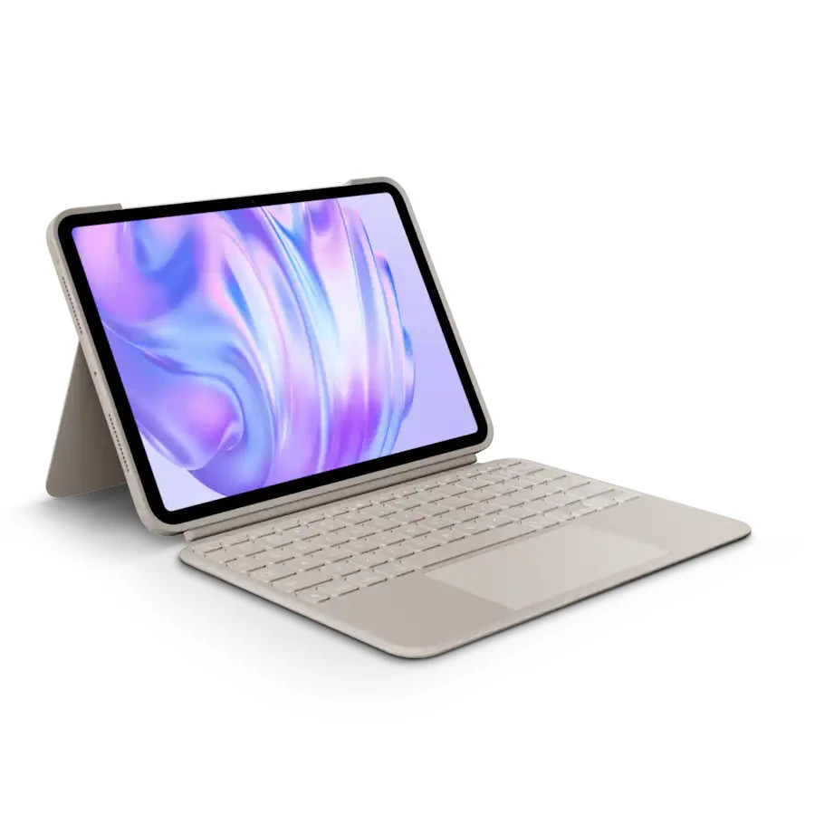 Logitech – Combo Touch Keyboards & Trackpad Case iPad Pro 11-inch (M4) – Sand