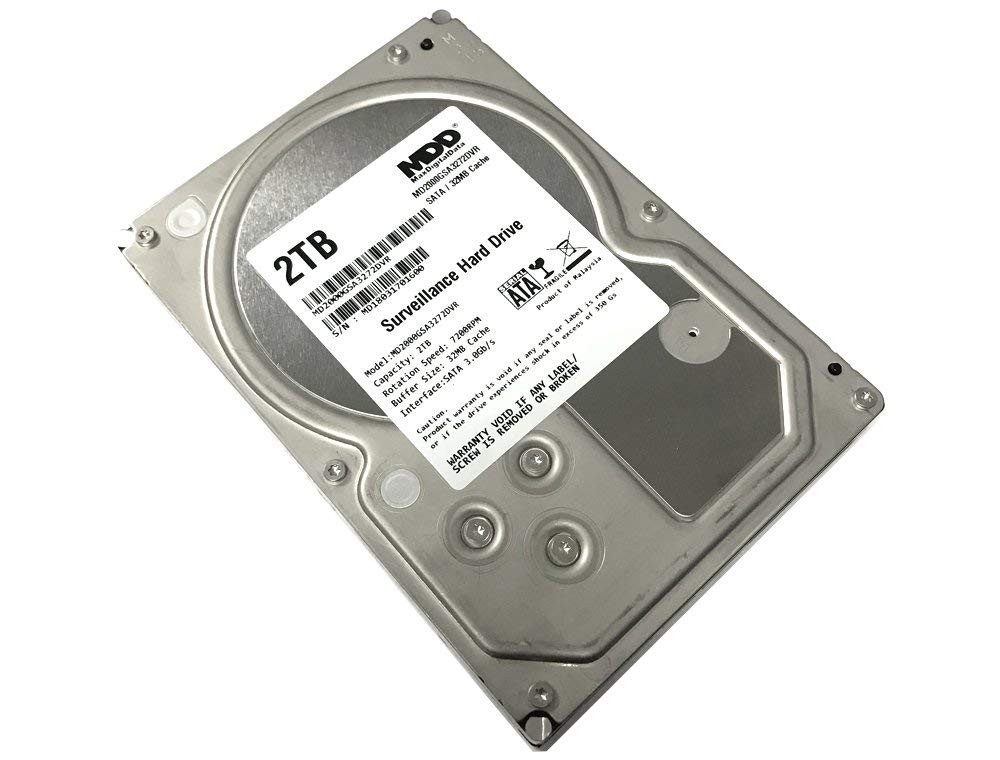 MaxDigitalData 2TB 32MB Cache 7200PM SATA 3.0Gb/s 3.5” Internal Surveillance…