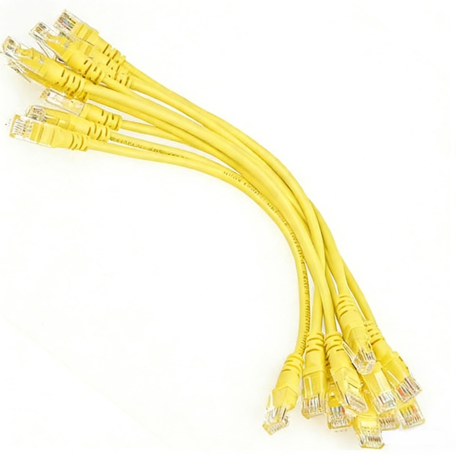 Lot 10 cables/ 8inch 21cm 568B CAT5E UTP Ethernet RJ45 Patch Cable Network Cable