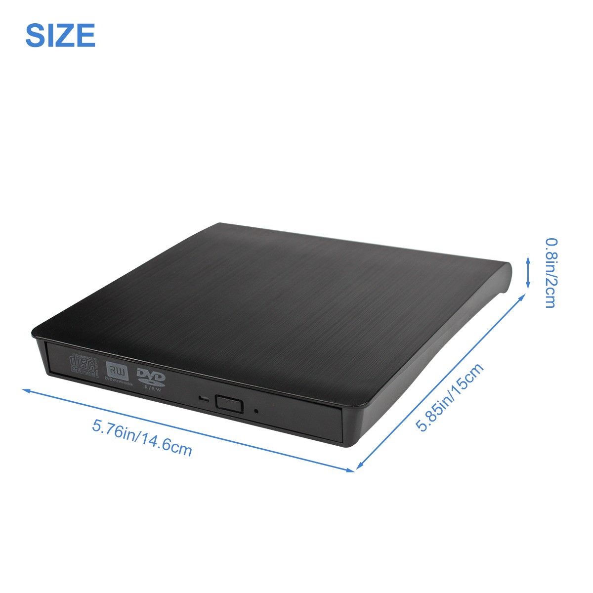 Slim External USB3.0 CD DVD RW Drive Writer Burner Reader for Laptop PC Portable