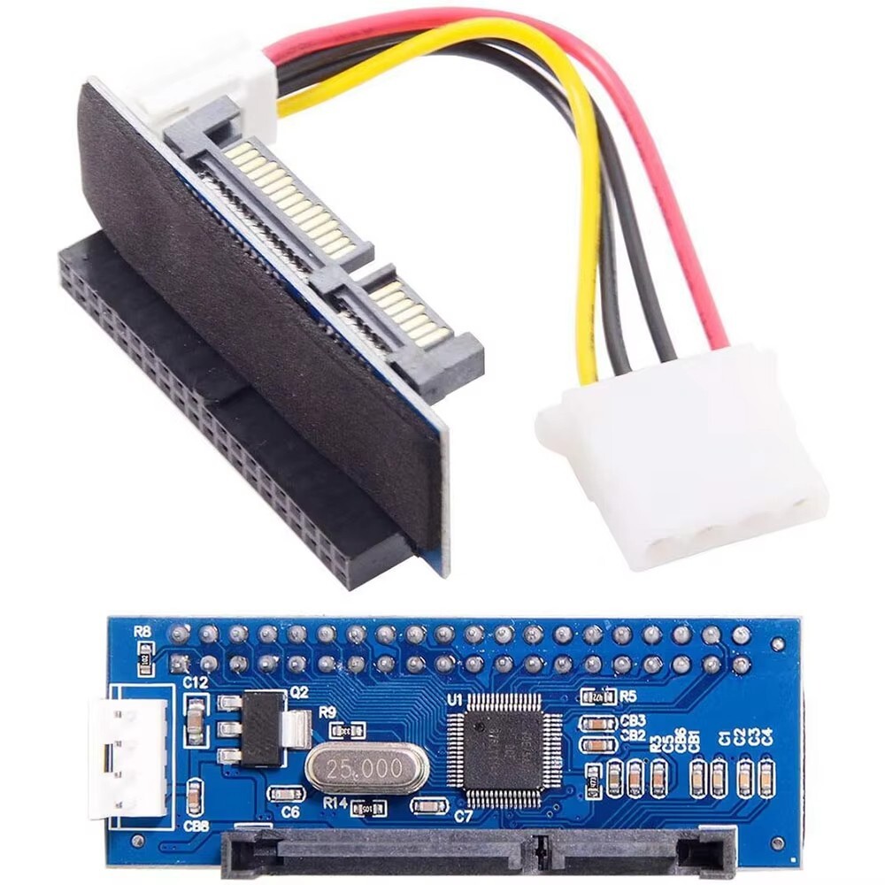 IDE/PATA 40Pin Disk To SATA Female Converter Adapter PCBA For 3.5″ Hard disk