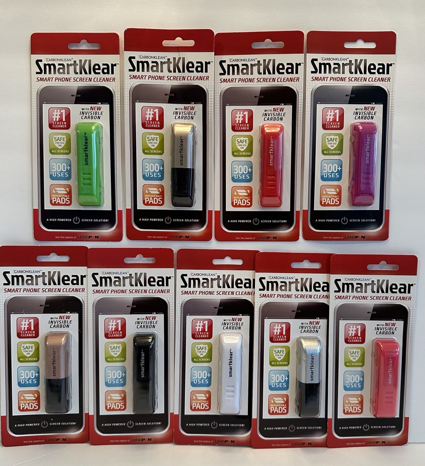 CarbonKlean SmartKlear Injected Smartphone Tablet Ipad Screen Cleaner YOU CHOOSE