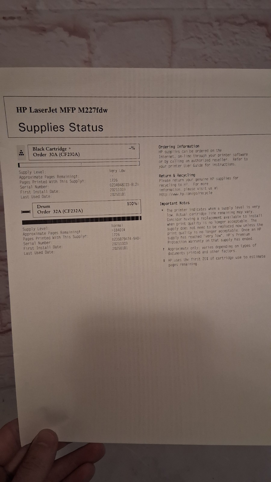 HP LaserJet Pro MFP M227fdw Monochrome Laser Printer