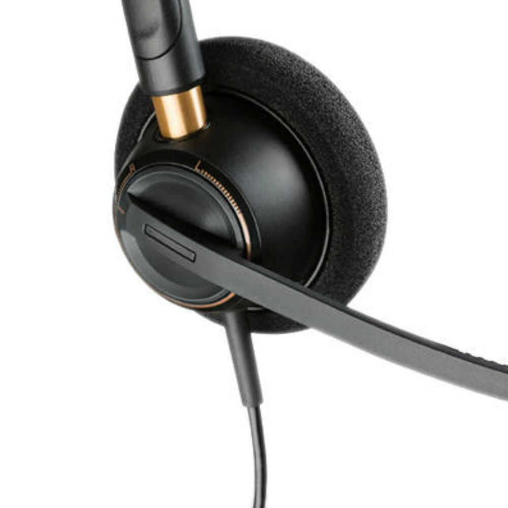 Plantronics EncorePro HW510 Headset Microphone, Over-The-Head, Black (89433-01)