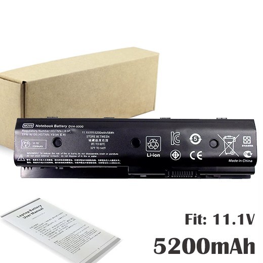 Battery For HP Envy DV4-5000 DV7-7012nr HSTNN-LB3P 671731-001 MO06 MO09 5200MAH