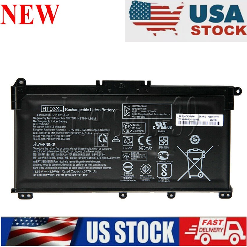 HT03XL Battery for HP Pavilion 15-DA0XXX 15-CS0073CL 15-CS0061CL 15-DA0012DX