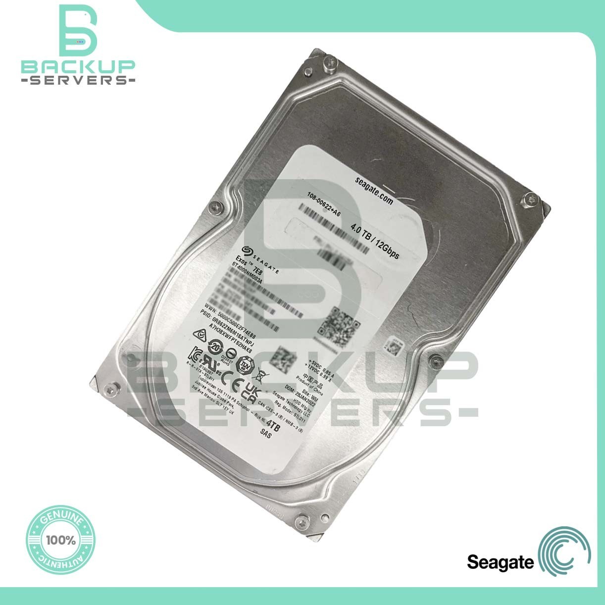 ST4000NM003A Seagate Exos 7E8 4TB SAS 512e 12Gbps 3.5″ 7.2K Hard Drive