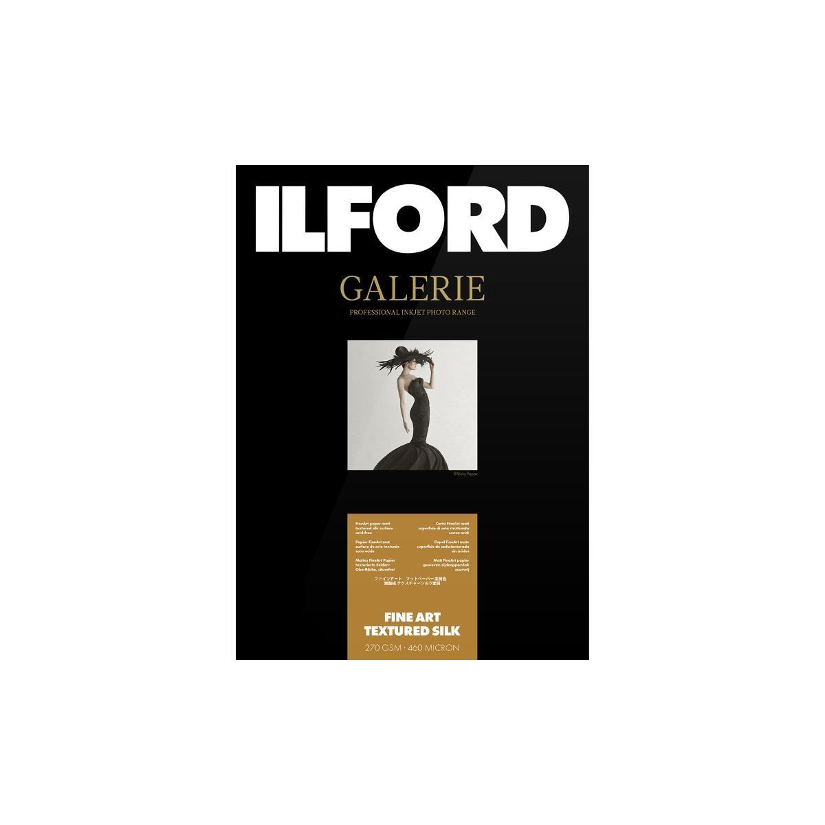 Ilford GALERIE Fine Art Textured Silk Paper, 270gsm, 5×7″, 50 Sheets #2002752