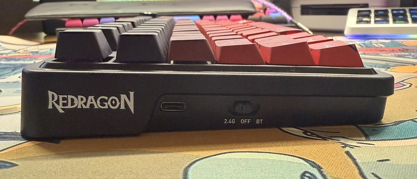 Custom Wireless 75% Mechanical Keyboard | Redragon K673 | Lubed Tactile Switch