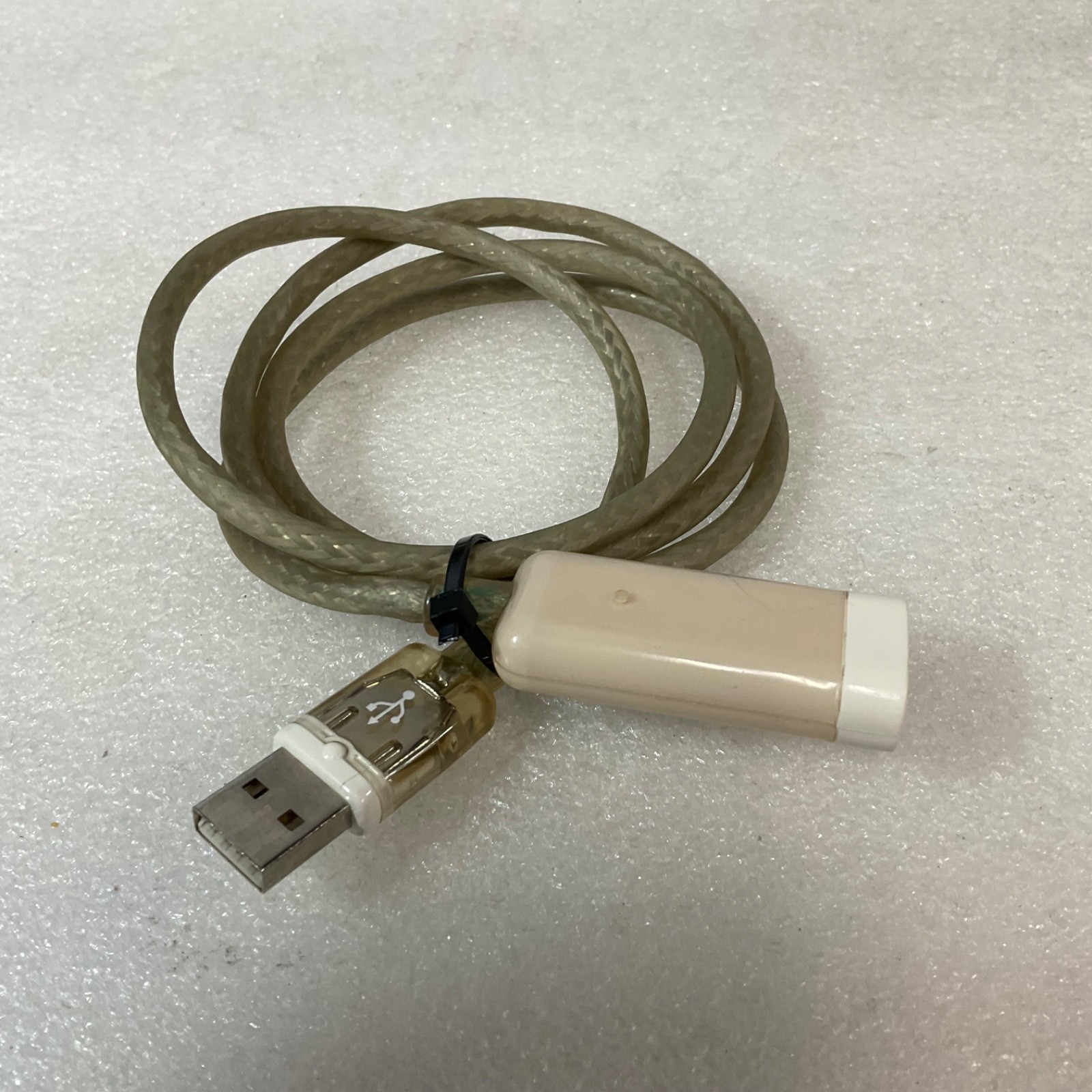USB A Male to USB A Female Extension Cable Translucent Beige 40 in
