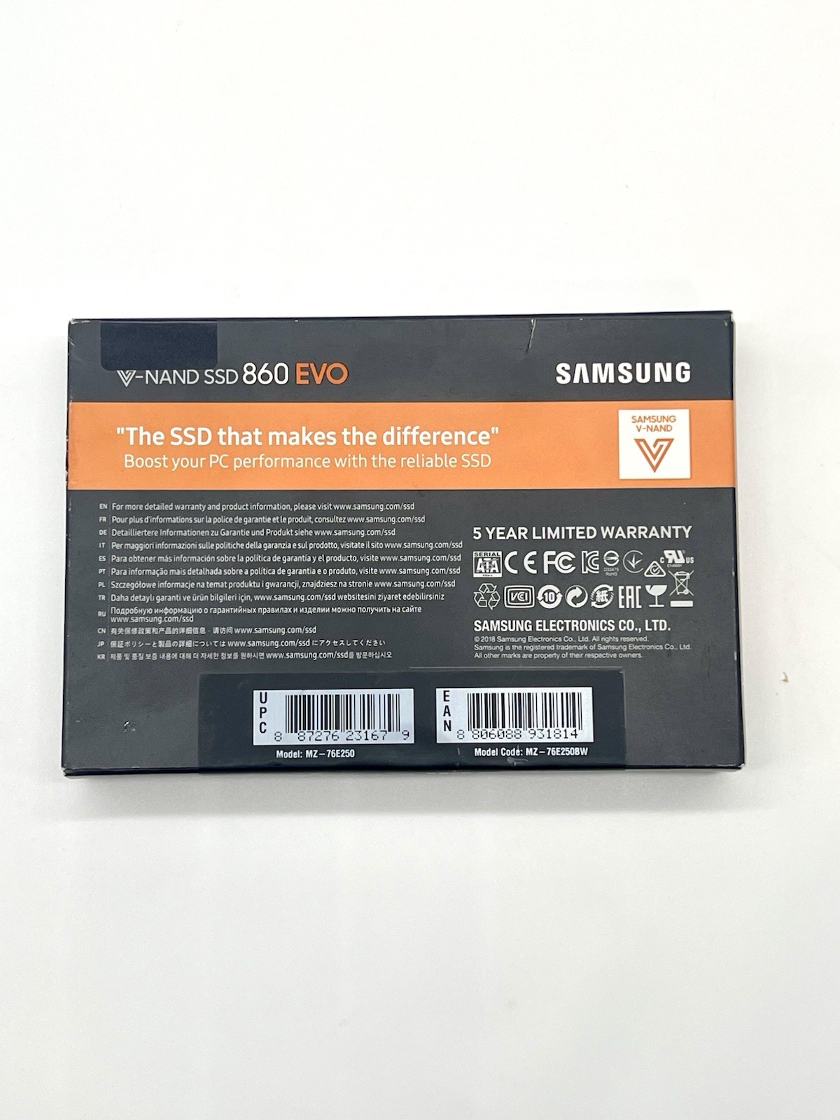 NEW Samsung SSD 860 EVO 250GB
