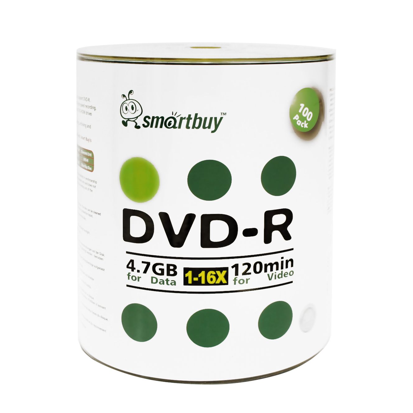 400-Pack SmartBuy Logo Surface Blank DVD-R DVDR 16X 4.7GB Recordable Media Disc
