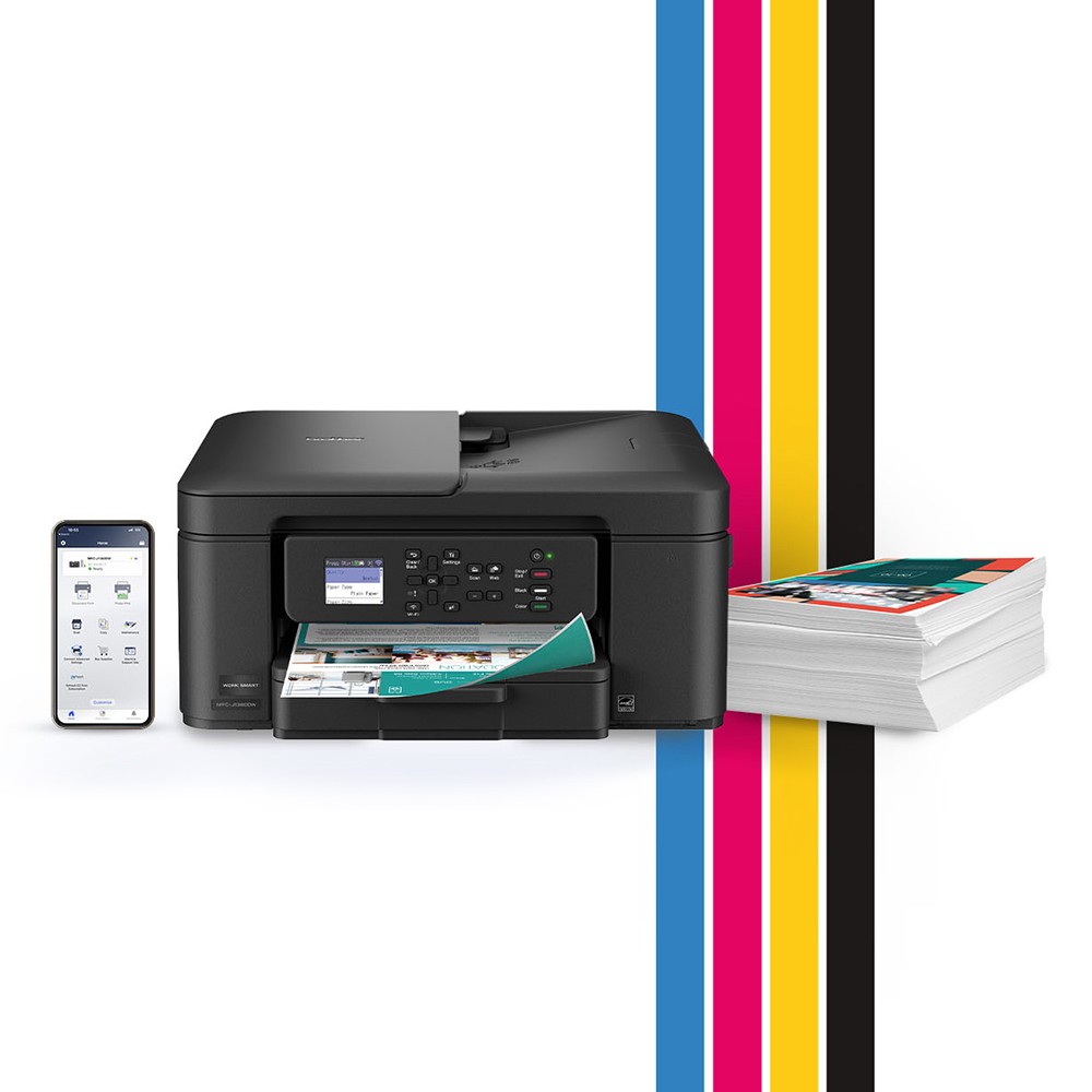 Brother Work Smart 1360 Wireless Color Inkjet All-in-One Printer – Open Box
