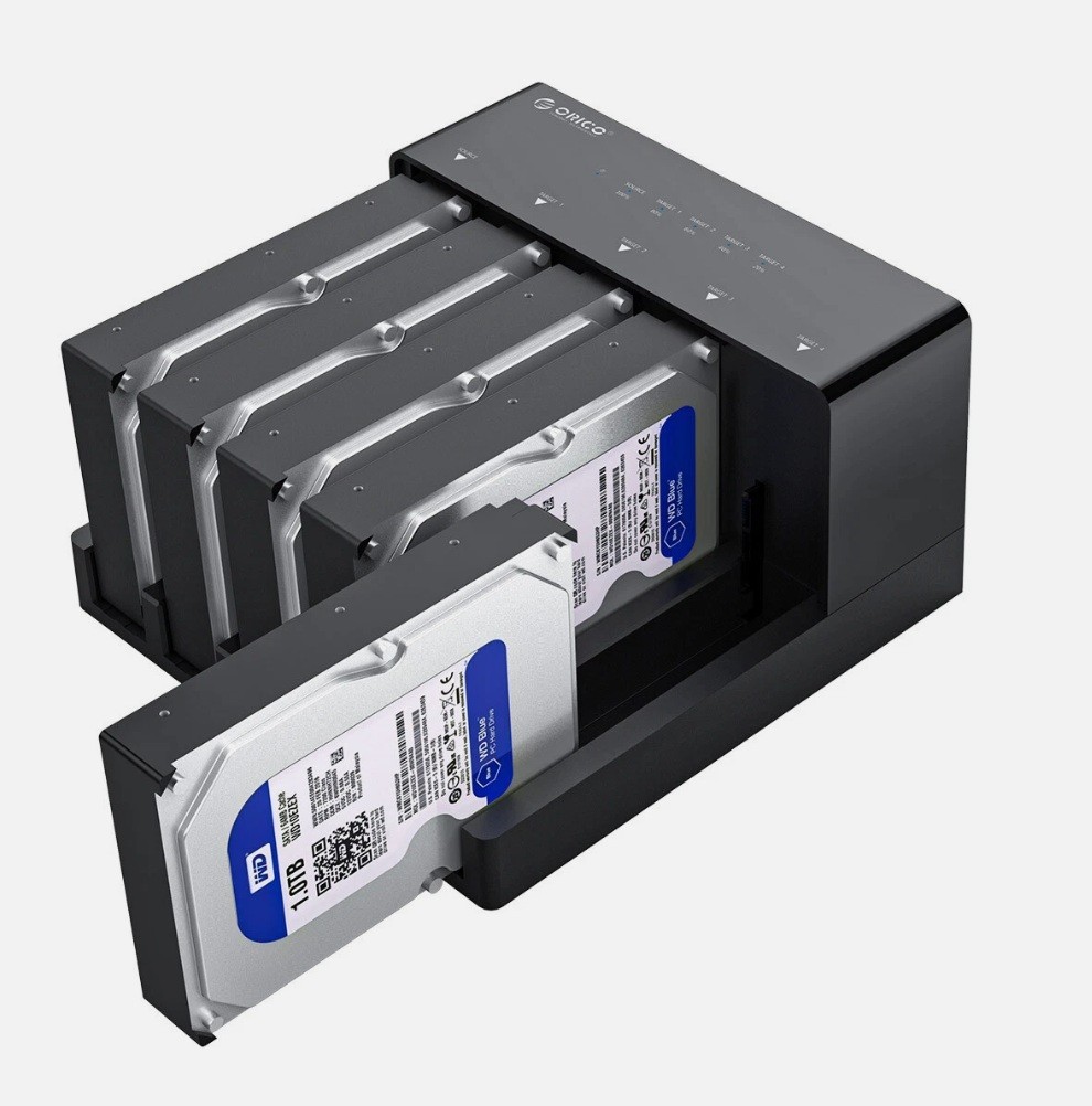 ORICO 5Bay USB 3.0 to SATA External Hard Drive Enclosure for 2.5″ 3.5” HDD SATA