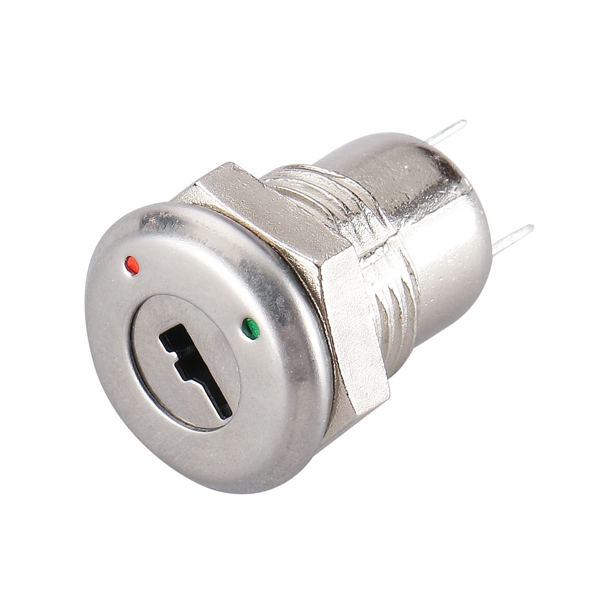 Zinc Keylock Switch Pack of 2 with 11mm Mounting – On-Off for Electrical Devices