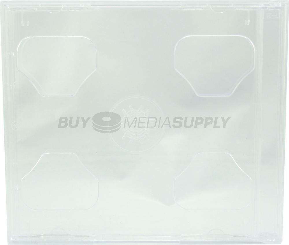 10.4mm Standard Clear Double 2 Discs CD Jewel Case Lot