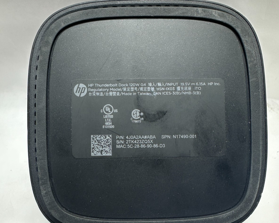 HP Thunderbolt Dock 120W G4
